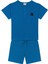 Mavi Waffle Şortlu T-Shirt Şort Erkek Çocuk 2'li Set 1