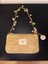 Charm Zincirli Inci Hasır Çanta/ Gold Askılı Kadın El ve Omuz Çantası (25X15) 8