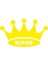 Kral Tacı Oto Sticker Sarı 1