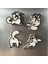 Kedi Magnet 10'lu 3D Baskı 3