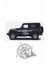 Pusula Dağ Off Road Araba Sticker, 50 x 40 cm Siyah Oto Sticker 1
