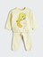 Yeni Sezon Tweety Baskılı Kız Bebek Sweatshirt ve Eşofman Alt 2'li 1