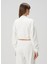 Beyaz Crop Sweatshirt 4