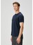 Lacivert Logo Nakışlı T-Shirt 3