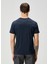 Lacivert Logo Nakışlı T-Shirt 4