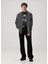 Siyah Çizgi Desenli Oversized Poplin Gömlek 3