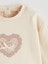 Yeni Sezon Kız Bebek Baskılı Sweatshirt ve Kadife Pantolon 2'li 4