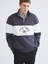 Yeni Sezon Dik Yaka Baskılı Erkek Sweatshirt 1