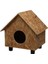 Kedi Evi Dış Ortam Uygun Ahşap Kedi Evi Osb 44X36X32 cm CAT43 2