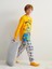 Yeni Sezon Bisiklet Yaka Erkek Çocuk Pijama Takımı 3