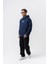 Erkek Far From Basic Nakışlı Kapüşonlu Oversize Hoodie Lacivert 4