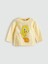 Yeni Sezon Bisiklet Yaka Tweety Baskılı Kız Bebek Pijama Takımı 2