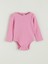 Yeni Sezon Bisiklet Yaka Basic Kız Bebek Çıtçıtlı Body 1