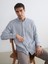 Yeni Sezon Regular Fit Uzun Kollu Çizgili Poplin Erkek Gömlek 1