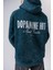 Erkek Dopamine Hit Baskılı Kapüşonlu Oversize Hoodie Zümrüt 5