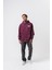 Erkek Dopamine Hit Baskılı Kapüşonlu Oversize Hoodie Vişne 5