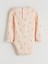 Yeni Sezon Bisiklet Yaka Çiçekli Kız Bebek Çıtçıtlı Bodysuit 3