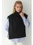 Kadın Rahat Kalıp Yüksek Yakalı Triko Süveter Black 1