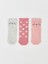 Yeni Sezon Desenli Kız Bebek Soket Çorap 3'lü 1