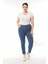Kadın Battal Düz Jeans 1