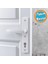 1 Takım Pvc Kapı Kolu Beyaz Balkon Banyo Tuvalet Wc Plastik Kulp Kilitsiz Kol 1