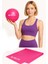 Mini Pilates Seti 2 Li Set Pilates Denge Topu 20 cm , 120 x 15 cm Pilates Band 1