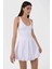 Kadın Balon Etekli Mini Elbise White 3