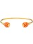 Agama Orange Gold Torque Bangle Kadın Bileklik 1