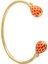 Agama Orange Gold Torque Bangle Kadın Bileklik 2