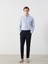 Yeni Sezon Slim Fit Uzun Kollu Çizgili Erkek Gömlek 3