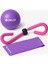 Pilates Sıkılaştırıcı Set – 20 cm Denge Topu + 120X15 Pilates Band + Fuşya Thigh Master 1