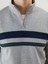 Yeni Sezon Dik Yaka Uzun Kollu Çizgili Erkek Sweatshirt 3
