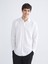 Yeni Sezon Önden Düğme Kapamalı Düz Uzun Kollu Erkek Gömlek 1
