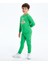 Yeni Sezon Bisiklet Yaka Uzun Kollu Basic Erkek Bebek Sweatshirt ve Eşofman Alt 2'li 1