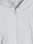 Lcw Kids Gri Kapüşonlu Uzun Kollu Kız Çocuk Fermuarlı Sweatshirt 3