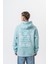 Erkek Garden Baskılı Kapüşonlu Oversize Hoodie Bebe Mavi 1