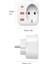 AC-115 2500W 3.4A 2usb 1type-C 1soket Akım Korumalı Şarj Adaptörü Priz Çoğaltıcı 3