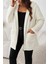 Kadın Uzun Kollu Kapşonlu Önden Fermuarlı Cepli Welsoft Ceket 1