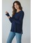 Kadın Yaka Düğme Detaylı Mevsimlik Bluz 2