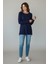 Kadın Yaka Düğme Detaylı Mevsimlik Bluz 4