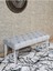 Beyaz Boyalı Tel Ayaklı 90 cm Puf Bench - Puf - Bench - Kasalı Oturak - Oturak - Yatak Ucu Puf Gri Renk 90 x 41 Boyut/ebat 1