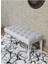 Beyaz Boyalı Tel Ayaklı 90 cm Puf Bench - Puf - Bench - Kasalı Oturak - Oturak - Yatak Ucu Puf Gri Renk 90 x 41 Boyut/ebat 4