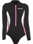 Termico Lady Shorty Uzun Kol Yüzücü Elbisesi 2mm - No:3 / M-Black / Pınk / Whıte 2