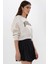 Kadın Rahat Kesimli Baskılı Sweatshirt Natural 4