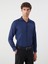 Yeni Sezon Slim Fit Uzun Kollu Armürlü Erkek Gömlek 1