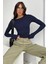 Bisiklet Yaka Basic Uzun Kollu Crop Büstiyer Likralı 3