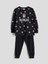 Yeni Sezon Bisiklet Yaka Beşiktaş Baskılı Erkek Çocuk Pijama Takımı 1