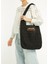 Siyah Kadın Rafya Alışveriş Çantası 2
