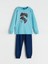 Yeni Sezon Bisiklet Yaka Erkek Çocuk Pijama Takımı 1