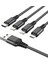 Hoco X76 4in1 Type-C + iPhone Lightning + Micro USB 2A Şarj KABLOSU-(1903) 3